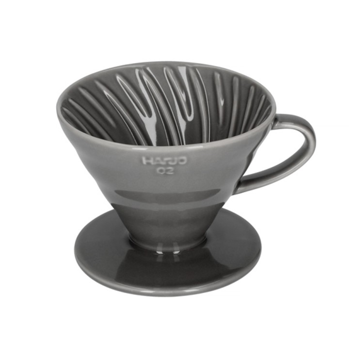 Hario V60-02 Keramisk Dripper Grå 2 koppar.