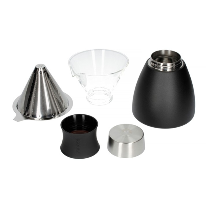 Asobu Isolerad Pour Over Kaffebryggare Svart