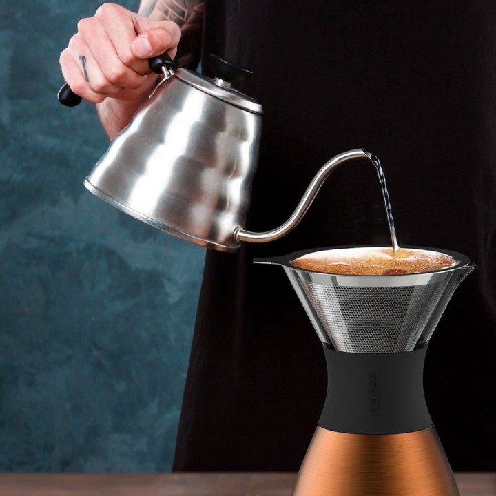 Asobu Isolerad Pour-over Kaffebryggare Svart