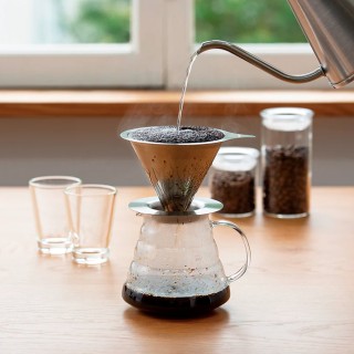 Hario V60-02 Metall-Dripper 2 koppar.