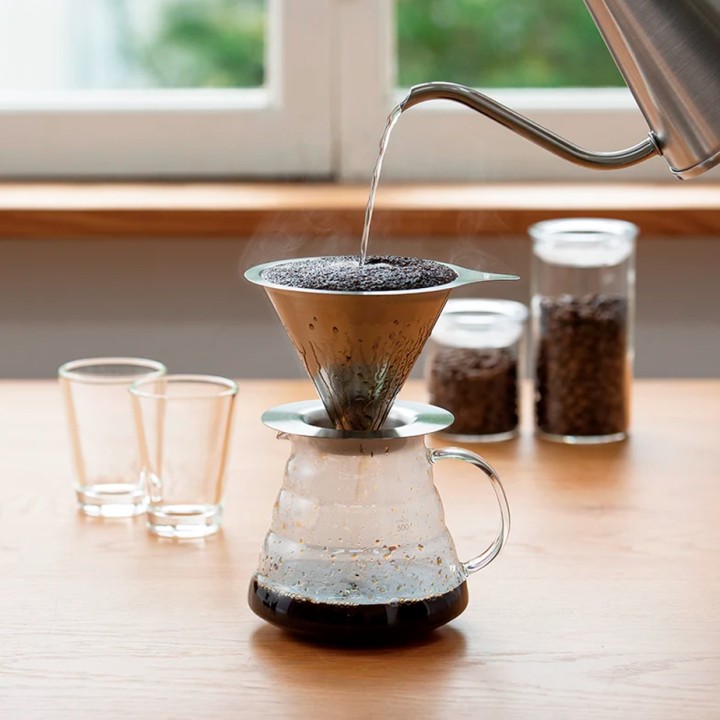 Hario V60-02 Metall-Dripper 2 koppar.