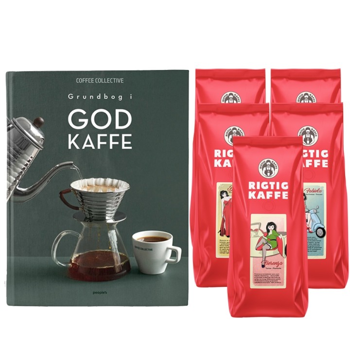 Grundbok om gott kaffe - Coffee Collective inkl. 5x500g Rigtig Kaffe