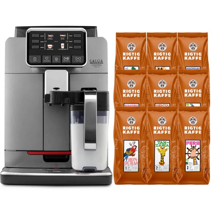 Gaggia Cadorna Prestige Espressomaskin inkl. 9x400g Rigtig Kaffe