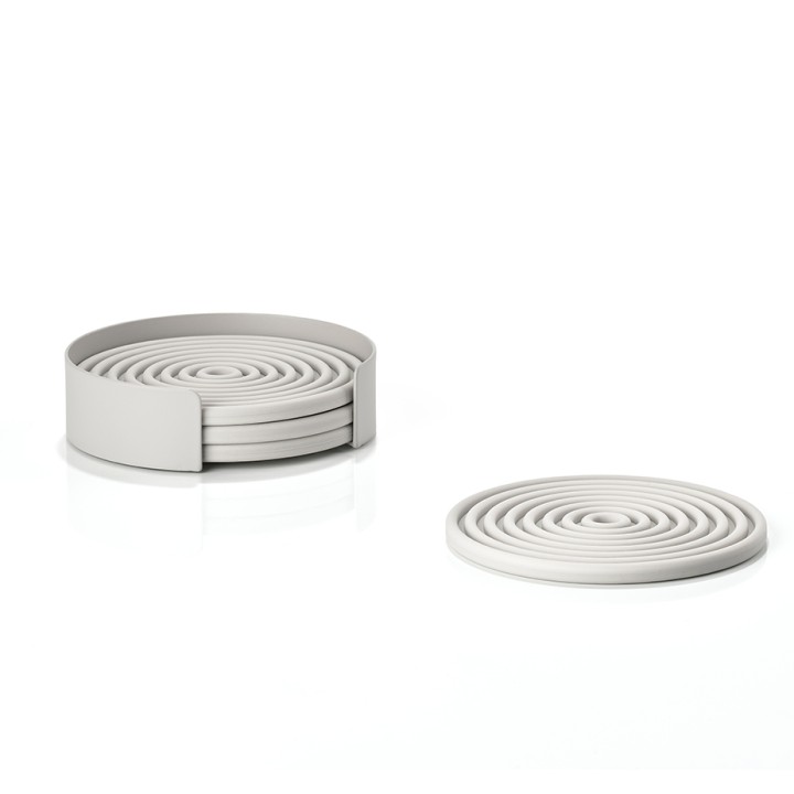 Zone Rocks Glasunderlägg 4 st Grå