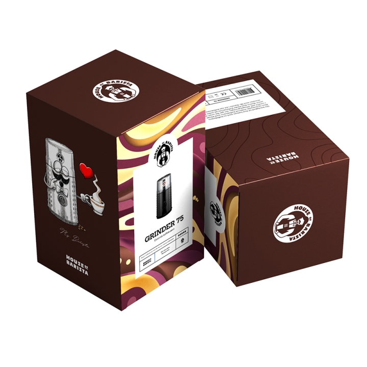 House of Barista Elektrisk Kaffekvarn Inkl. 9x400g Världskaffe