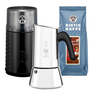 House of Barista Kaffekvarn & pour-over inkl. 400 g Rigtig Kaffe