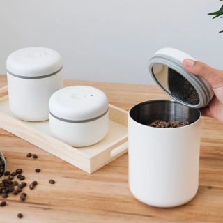 Fellow Atmos Vakuum Stålbehållare Matt Vit 0,7 L