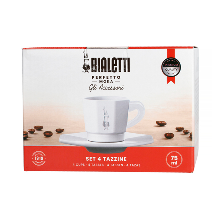 Bialetti Espressokoppar Inkl. Underkoppar 4 st
