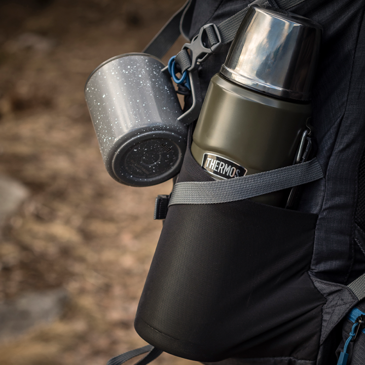 Thermos Stainless King Termosflaska 1,2 L Armégrön