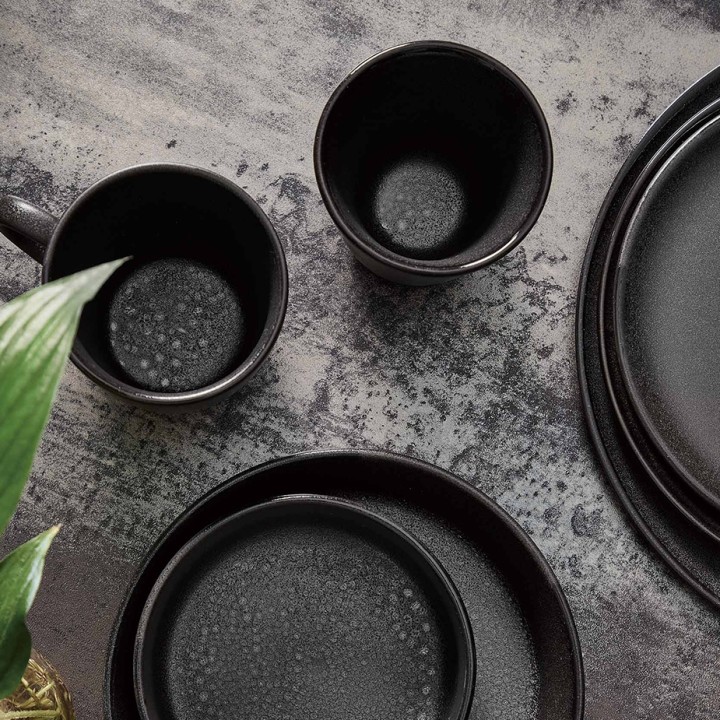 Aida RAW mugg 30 cl 6 st Titanium svart