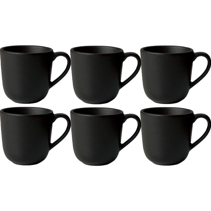 Aida RAW Kopp 20 cl 6 st Titanium svart