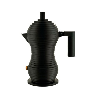 Alessi Pulcina 3-kopps espressokanna svart