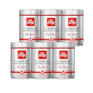 Illy Espresso Classico 6x250g Hela kaffebönor