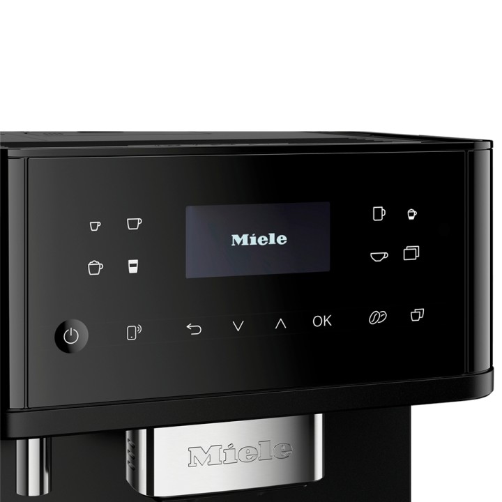 Miele CM 6560 MilkPerfection Obsidiansvart PearlFinish Espressomaskin