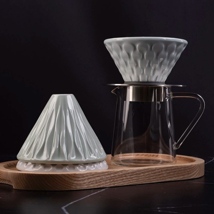 Loveramics Brewers Mellow Dripper Celadon Blå 2 Koppar.