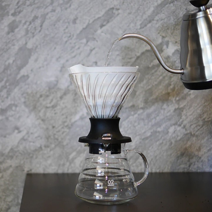 Hario Immersion Switch Dripper 2 koppar. Inkl. 40 st. filter