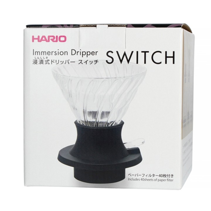 Hario Immersion Switch Dripper 2 koppar. Inkl. 40 st. filter