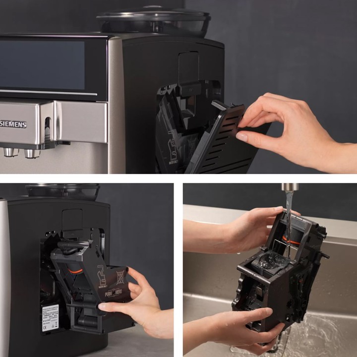 Siemens TE655203RW EQ6 s500 Espressomaskin inkl. skötselpaket, behållare & 2 kg kaffe