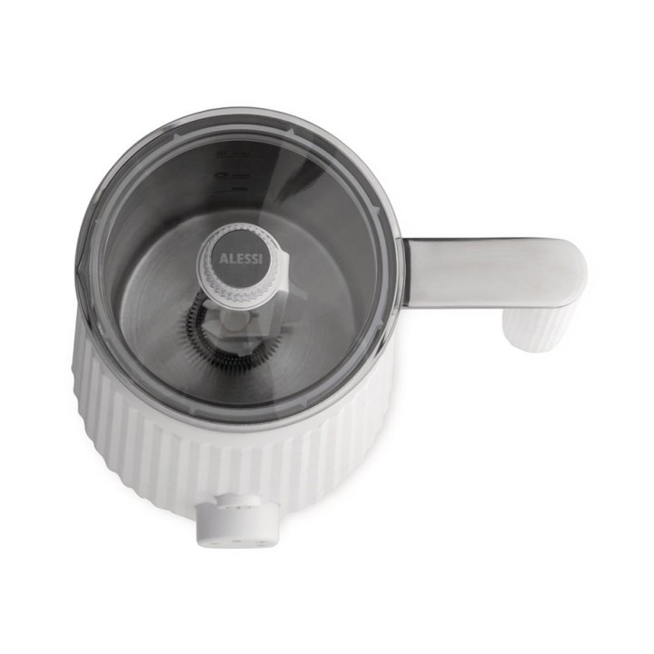 Alessi Plissé Pulcina Elektrisk Mjölkskummare Vit