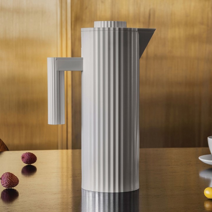 Alessi Plissé Termoskanna 1 L Vit
