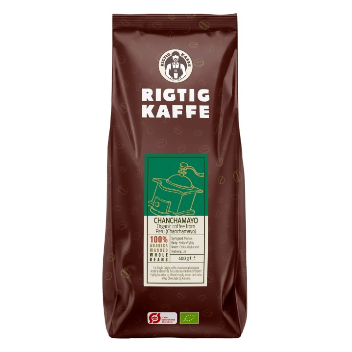 Rigtig Kaffe Ekologisk Chanchamayo 400 g Hela kaffebönor