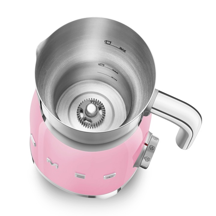 Smeg MFF01PKEU Mjölkskummare Rosa