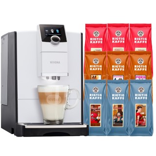 Nivona NICR 796 Vit Espressomaskin inkl. 4,2kg Rigtig Kaffe