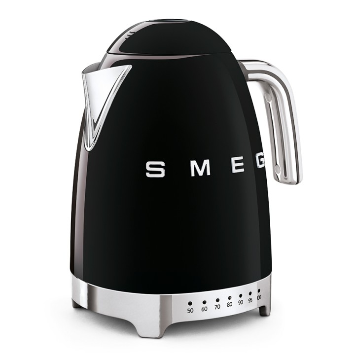 Smeg KLF04BLEU Vattenkokare m. Temperatur 1,7L Svart