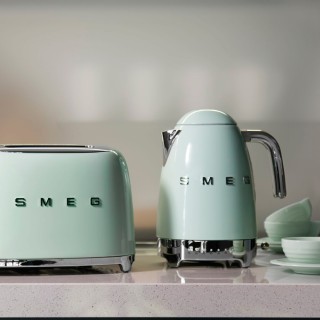 Smeg KLF04PGEU Vattenkokare med temperatur 1,7 L Pastellgrön