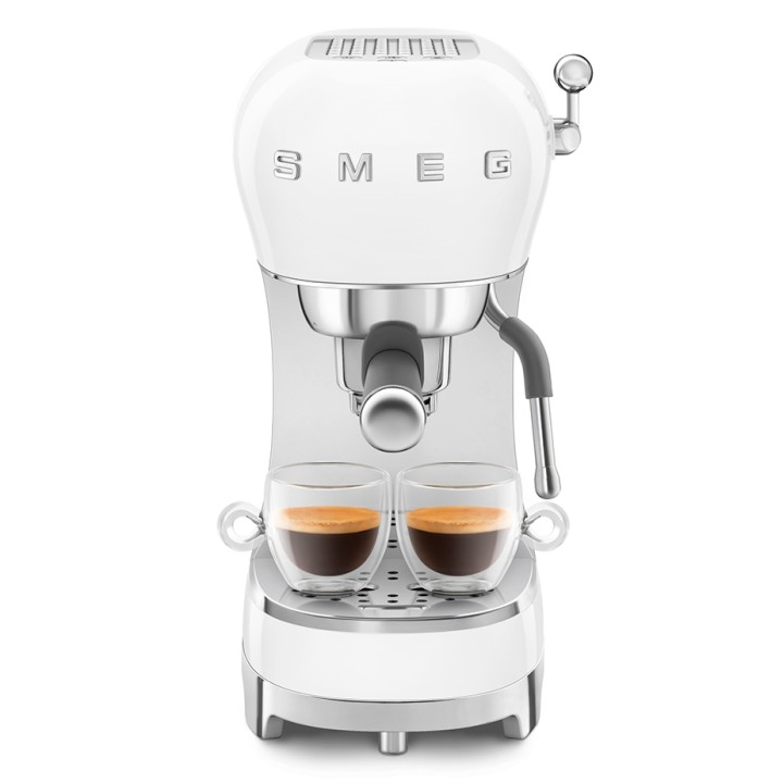 Smeg ECF02WHEU Espressomaskin Vit