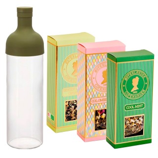 Hario Filter-In Istebryggare 750 ml Oliv inkl. 3x100g Østerlandsk Thehus