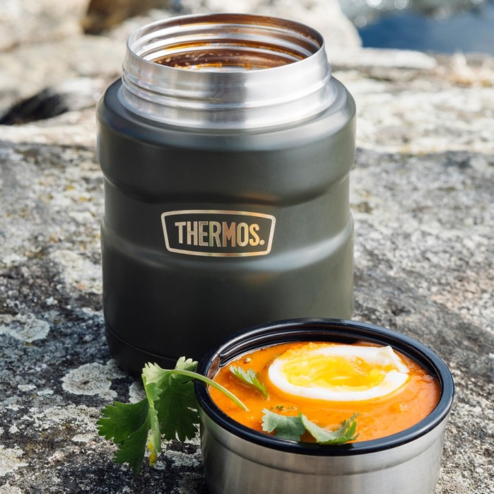 Thermos Mattermosflaska 0,47 L Mörkröd