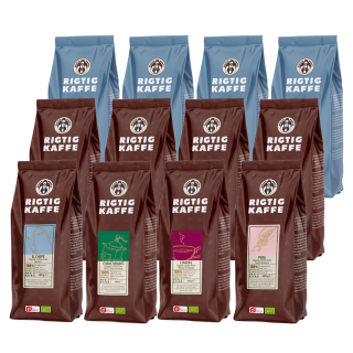 Rigtig Kaffe Mixpaket 5,2kg Hela kaffebönor