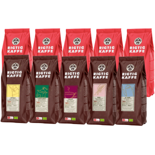 Rigtig Kaffe Mixpaket 5,7kg Hela kaffebönor
