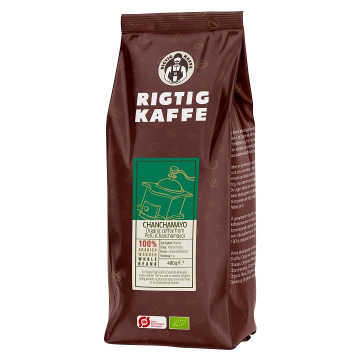Rigtig Kaffe Ekologisk Chanchamayo 7x400g Hela kaffebönor