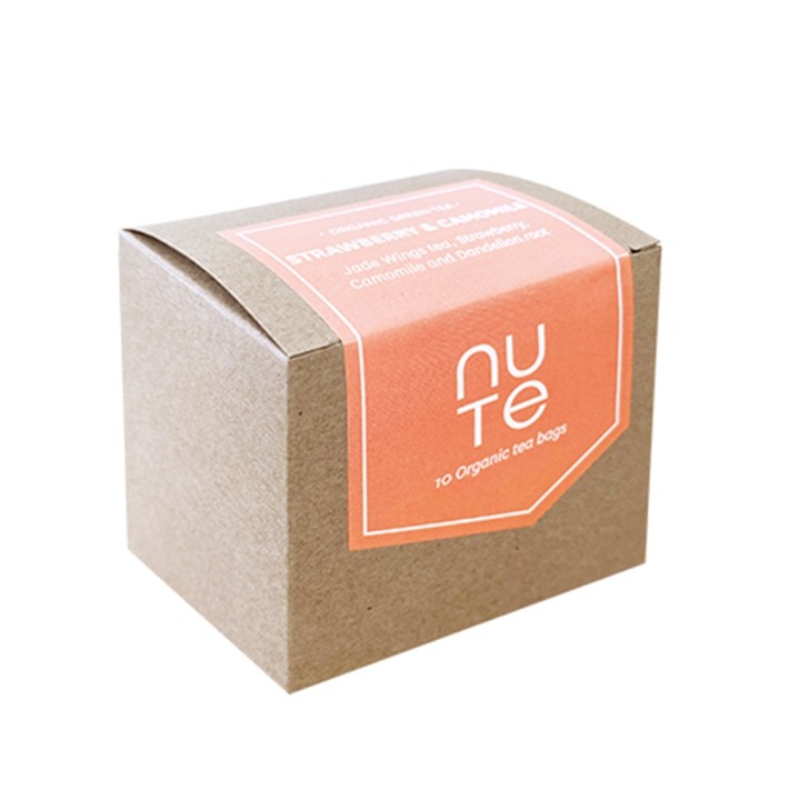 NUTE Jordgubb & Kamomill Ekologiska tepåsar 10 st