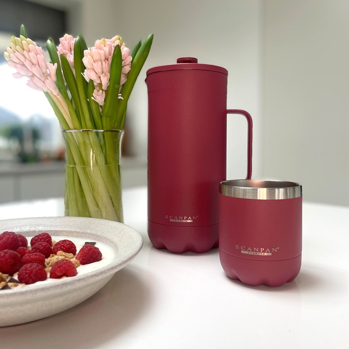 Scanpan Termo 1 L stempelkanna Persisk röd