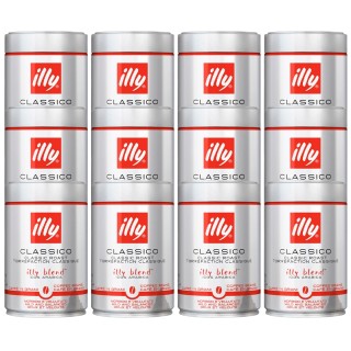 Illy Espresso Classico 12x250g Hela kaffebönor
