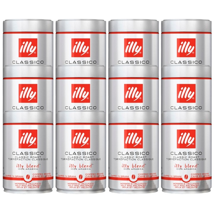 Illy Espresso Classico 12x250g Hela kaffebönor