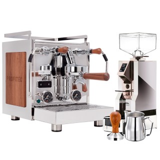 Profitec Pro 600 Devils Edition Valnötsträ Espressomaskin Inkl. Eureka Mignon Turbo & Baristautrustning