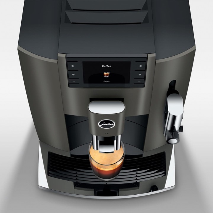 Jura E8 (EC) Dark Inox espressomaskin inkl. startpaket
