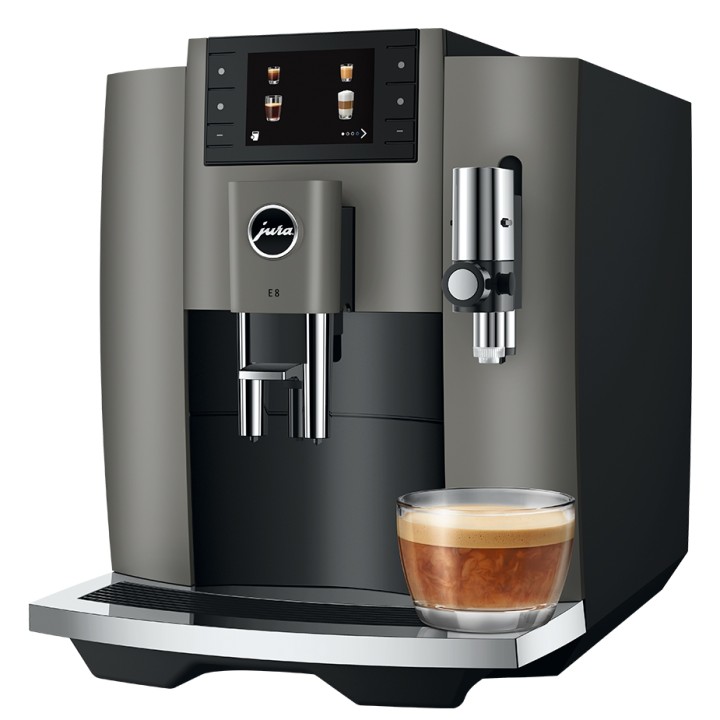Jura E8 (EC) Dark Inox espressomaskin inkl. startpaket