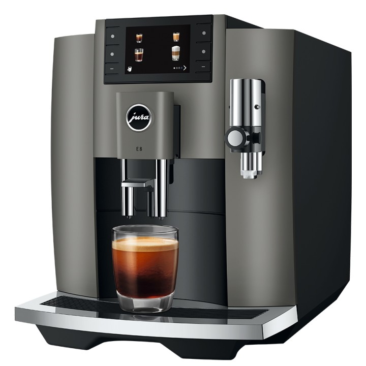 Jura E8 (EC) Dark Inox espressomaskin inkl. startpaket