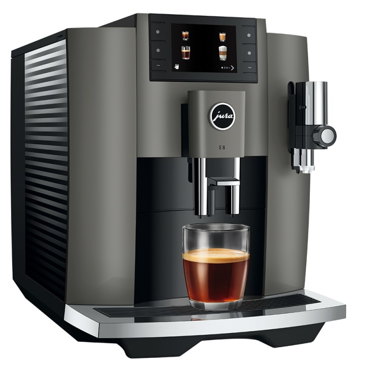 Jura E8 (EC) Dark Inox espressomaskin inkl. startpaket