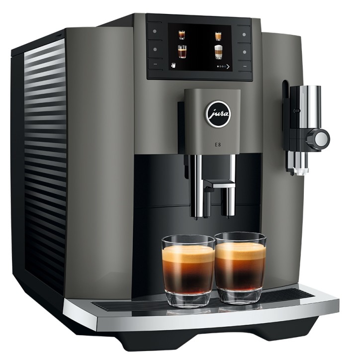 Jura E8 (EC) Dark Inox espressomaskin inkl. startpaket