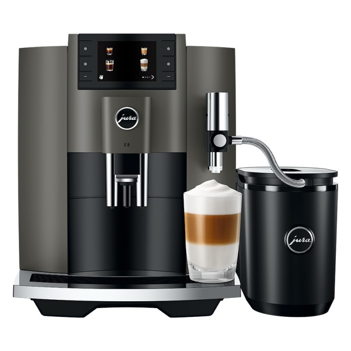 Jura E8 (EC) Dark Inox espressomaskin inkl. startpaket