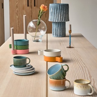 Villa Collection Stilar Mugg med handtag 16 cl 2 st Grön/Blå