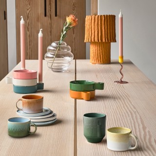 Villa Collection Styles mugg med handtag 16 cl 2 st Gul/Creme