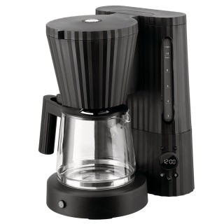 Alessi Plissé Kaffemaskin Svart