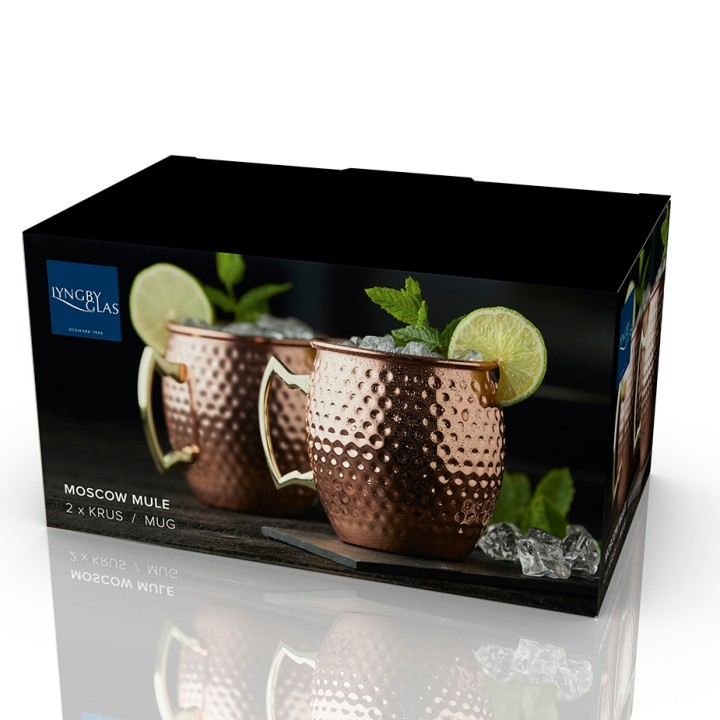 Lyngby Moscow Mule-muggar 55 cl, 2 st, koppar